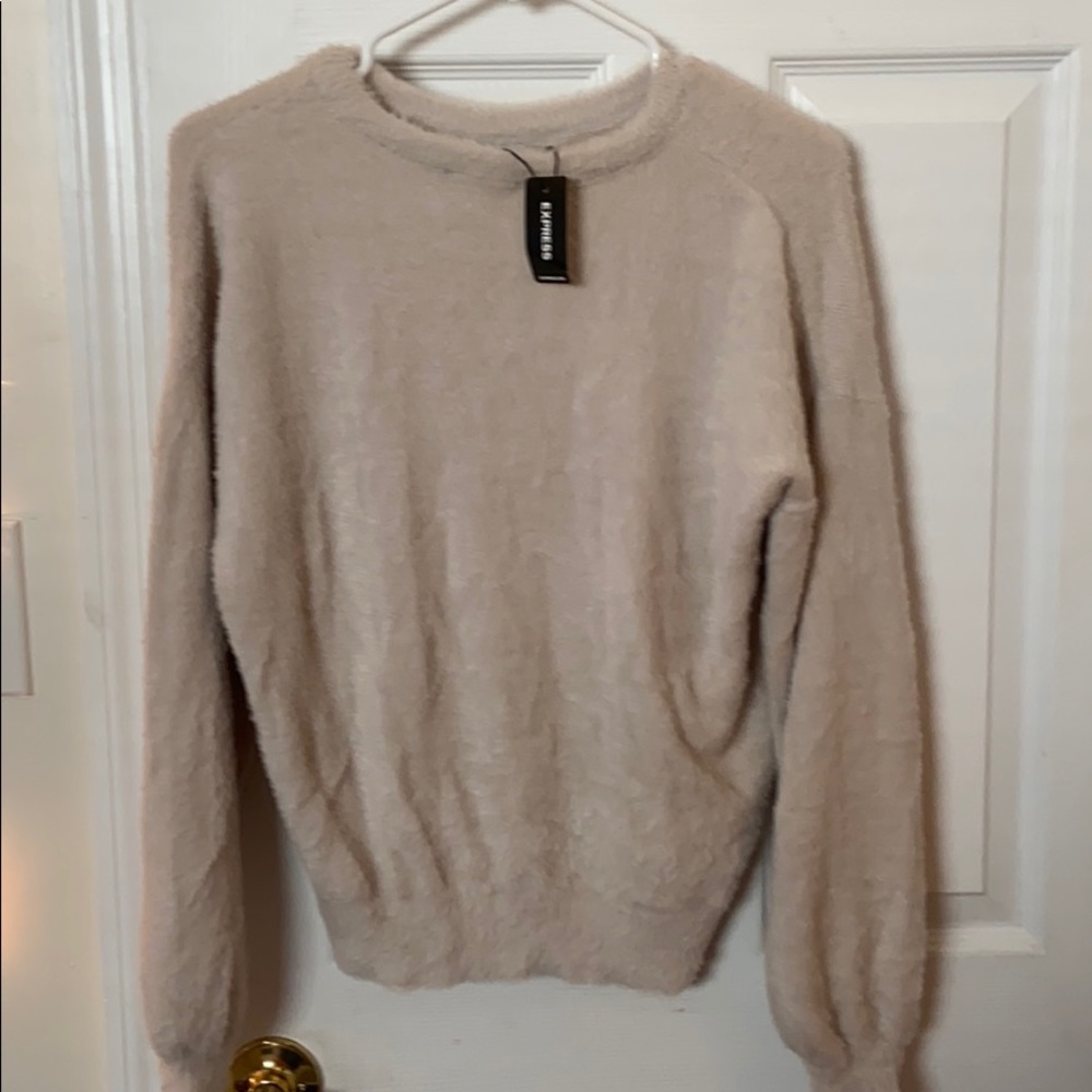 Nude fur sweater